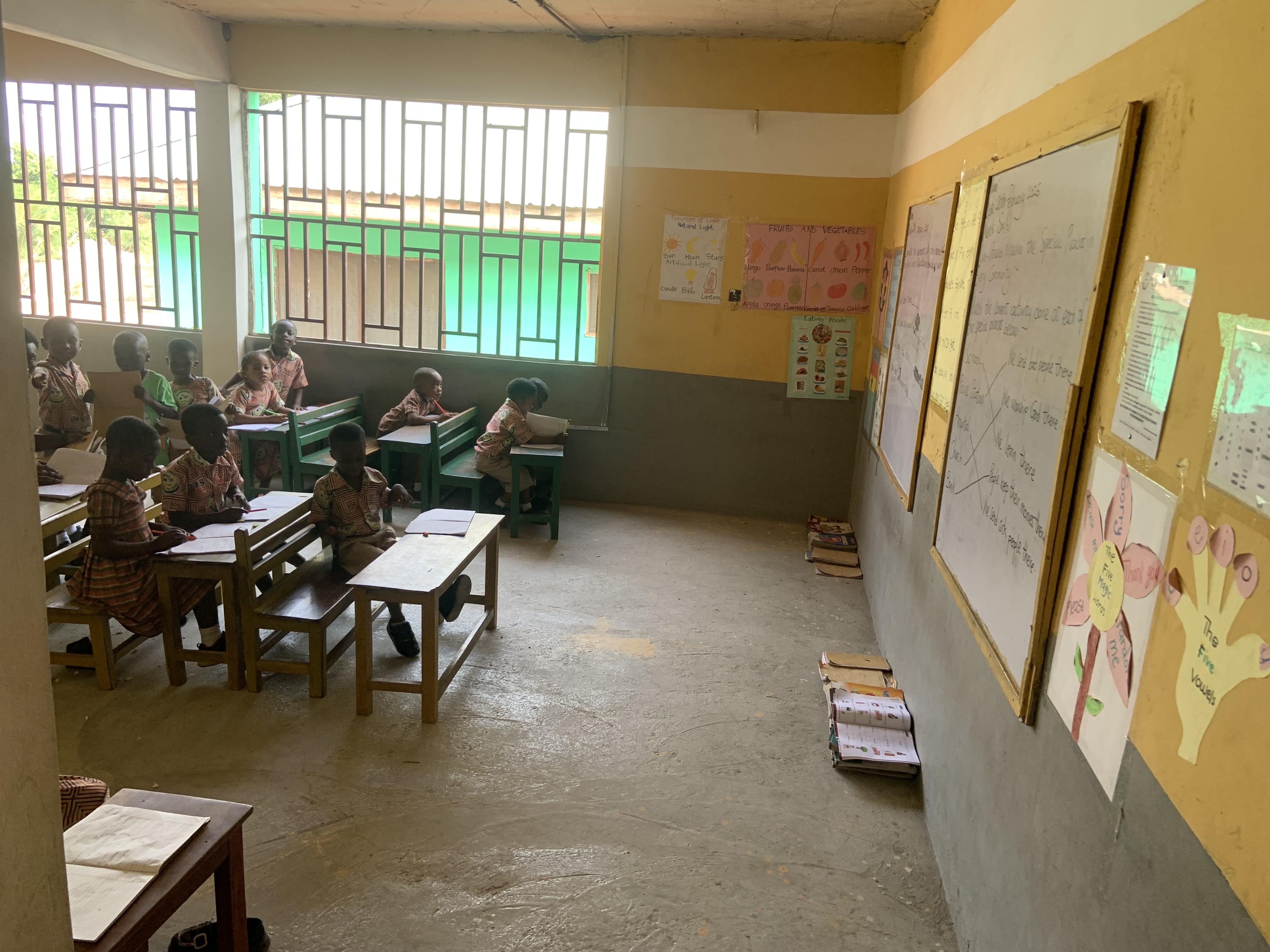 Engaged students in classroom activities